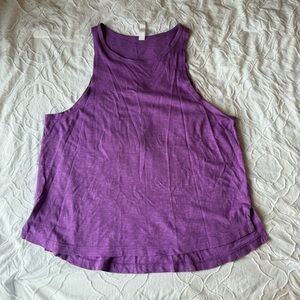 Zella Purple Sleeveless Relaxed Tank Top
